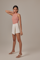 Adeline Halter Neck Top in Blush