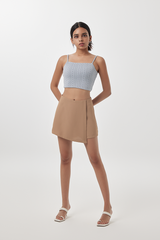 Posie Cable Knit Camisole in Dusty Blue