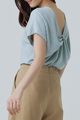 Atara Twist Back Top in Jade