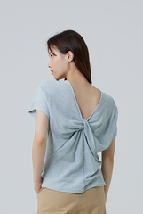 Atara Twist Back Top in Jade