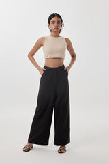 Ida Halter Neck Top in Beige