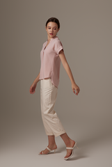 Maleine Pleated Shirt in Rose