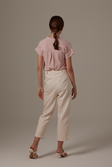 Maleine Pleated Shirt in Rose