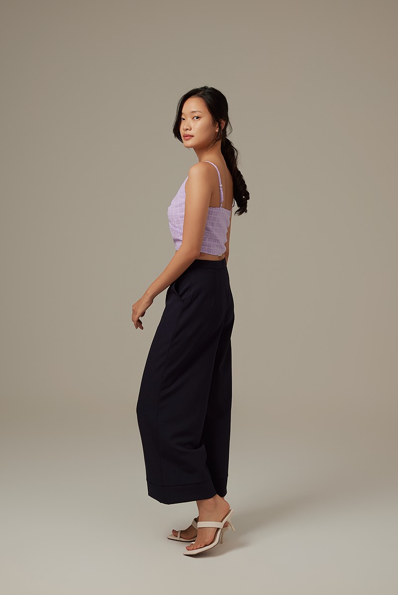 Siobhan Textured Camisole Top in Lilac