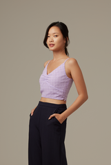 Siobhan Textured Camisole Top in Lilac