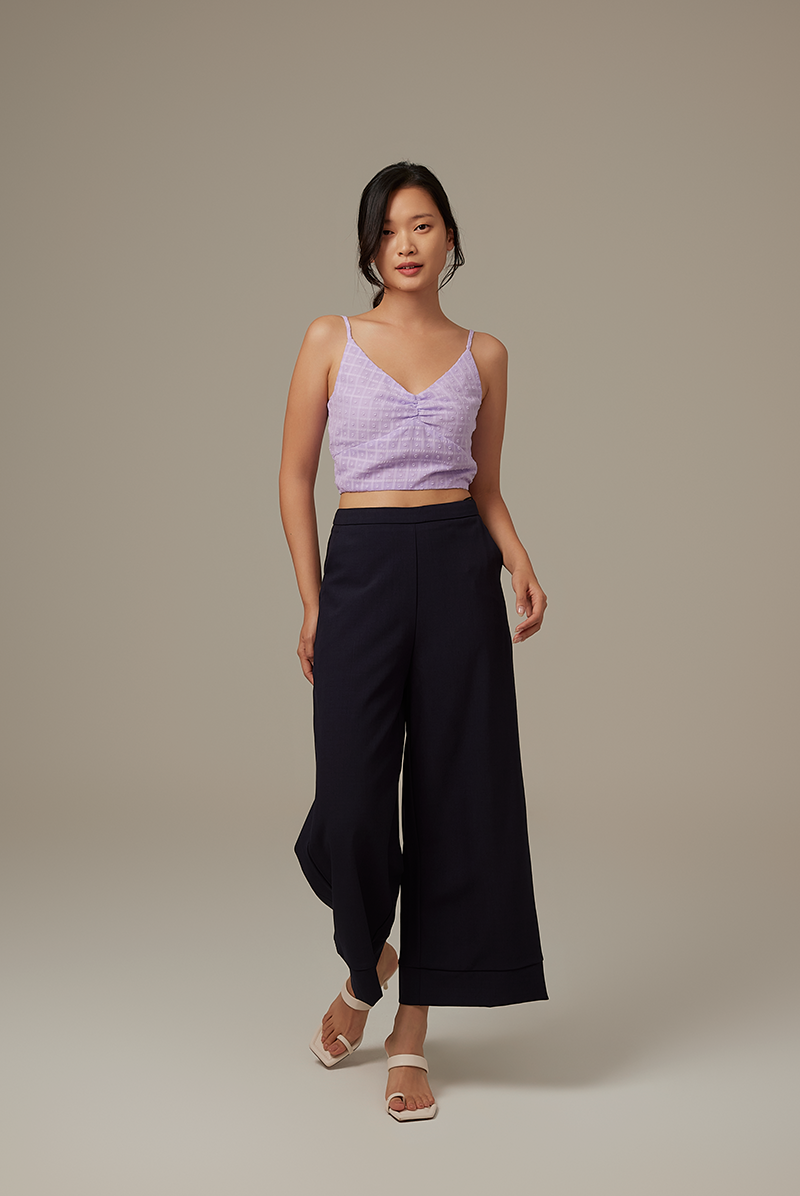 Siobhan Textured Camisole Top in Lilac