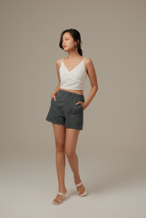 Siobhan Textured Camisole Top in White