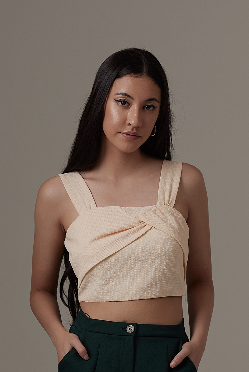 Herim Knotted Top in Melon