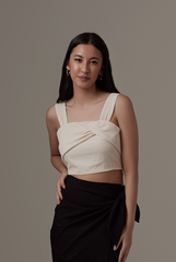 Herim Knotted Top in Rice