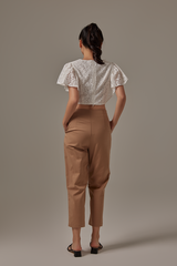Zanen Lace Top in White