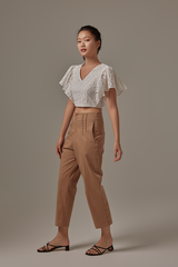 Zanen Lace Top in White