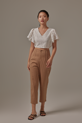 Zanen Lace Top in White