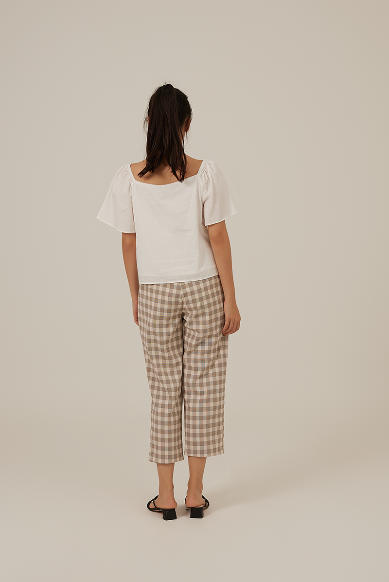Aileen Elasticated Blouse in White