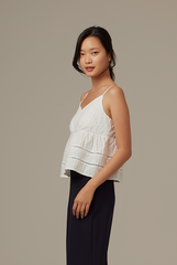 Richie Babydoll Top in White