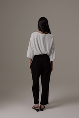 Marcelle Cut-out Blouse in Grey