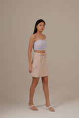 Lydivia Smocked Back Camisole in Lilac