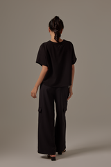 Rumiel Kimono Top in Black