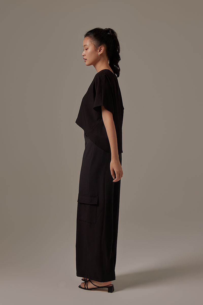Rumiel Kimono Top in Black