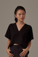 Rumiel Kimono Top in Black