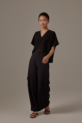 Rumiel Kimono Top in Black