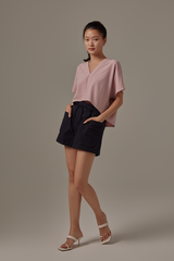 Rumiel Kimono Top in Dusty Pink