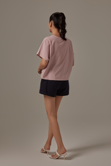 Rumiel Kimono Top in Dusty Pink