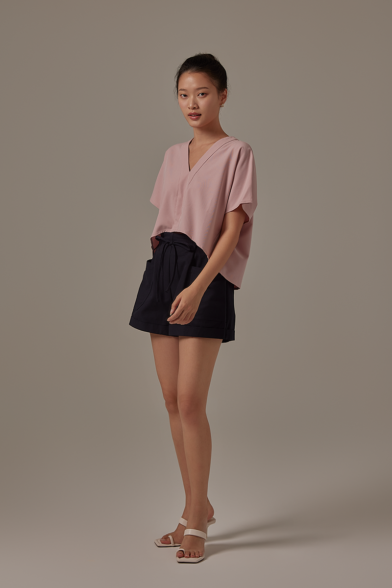 Rumiel Kimono Top in Dusty Pink