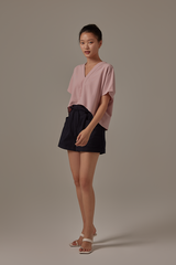 Rumiel Kimono Top in Dusty Pink