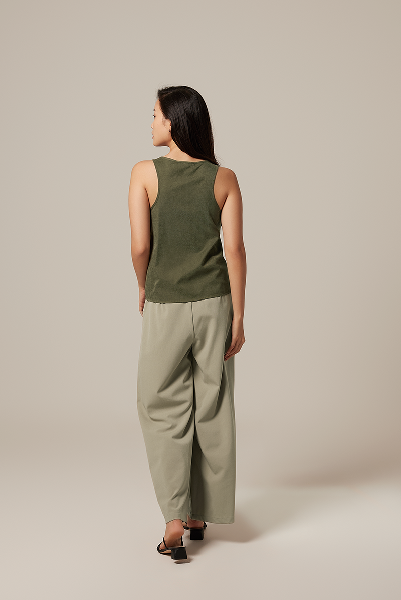Irithel Tank Top in Army Green