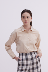 Armilla Button Down Shirt in Beige