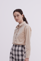 Armilla Button Down Shirt in Beige