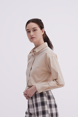 Armilla Button Down Shirt in Beige