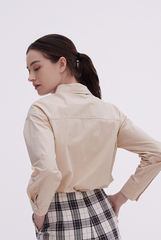 Armilla Button Down Shirt in Beige