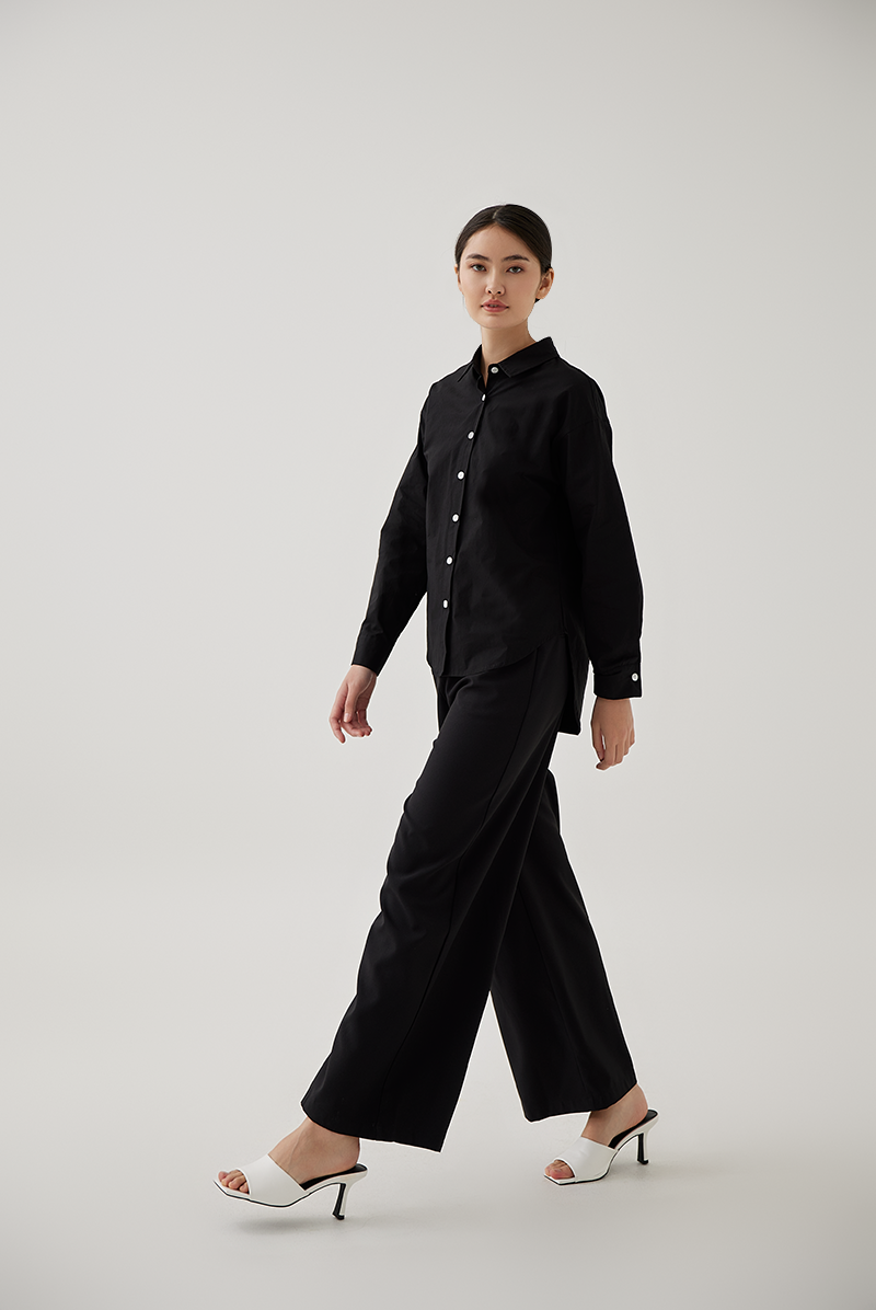 Armilla Button Down Shirt in Black
