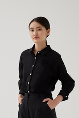 Armilla Button Down Shirt in Black