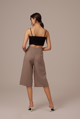 Agnes Waffle Textured Camisole in Black