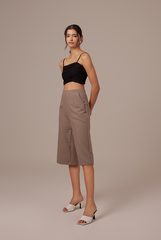 Agnes Waffle Textured Camisole in Black