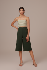 Agnes Waffle Textured Camisole in Pistachio