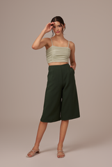 Agnes Waffle Textured Camisole in Pistachio