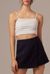 Agnes Waffle Textured Camisole in White