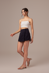 Agnes Waffle Textured Camisole in White