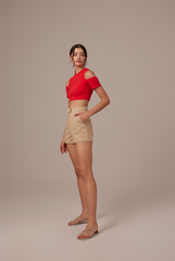 Kayra Cold Shoulder Top