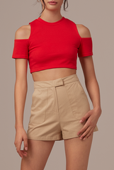 Kayra Cold Shoulder Top
