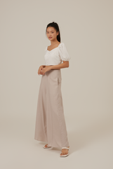 Shanny Sweetheart Crop Top in White