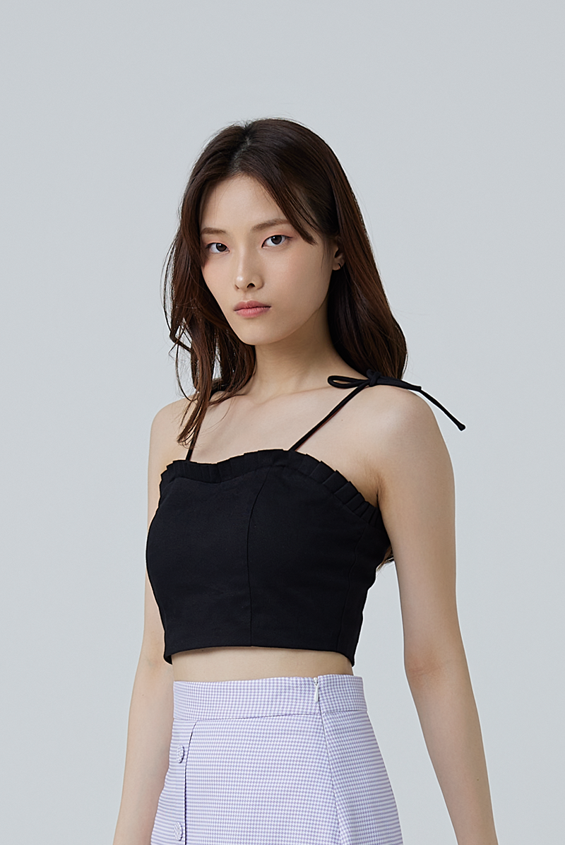 Celena Sweetheart Padded Bralette in Black