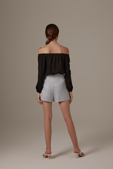Lowry Off-Shoulder Top in Black