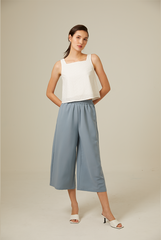 Adrianlyn Floral Embroidered Top in White