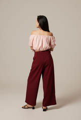 Gwyneth Off Shoulder Top in Blush