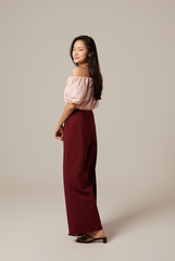 Gwyneth Off Shoulder Top in Blush