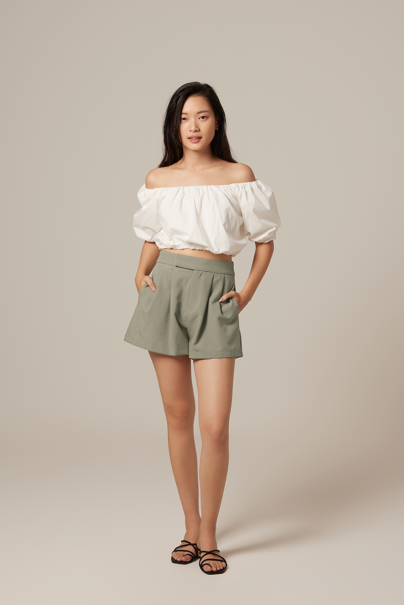 Gwyneth Off Shoulder Top in White